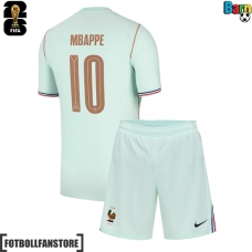 Frankrike Kylian Mbappe #10 Barnkläder Borta matchtröja till baby VM 2026 Kortärmad (+ Korta byxor) Billigt